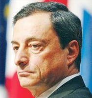 portrait of Mario Draghi
