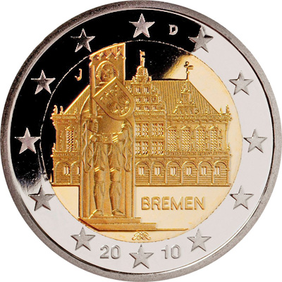 germany 2 euro 2010