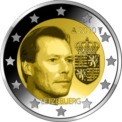 luxembourg 2 euro 2010