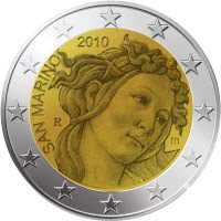 san marino 2 euro 2010