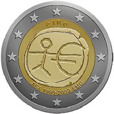 2 Euro 10th anniversary of Economic and Monetary Union 2009