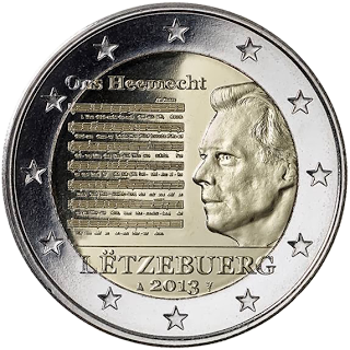 Luxembourg 2 euro 2013