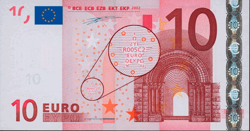Front 10 Euro Banknote