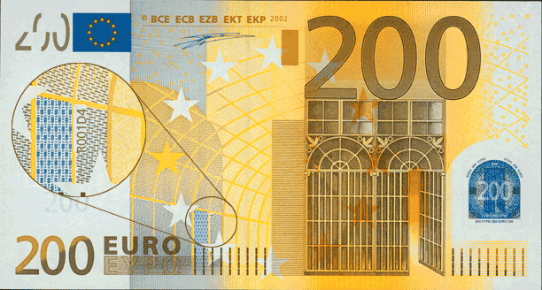 Front 200 Euro Banknote