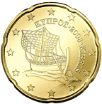 Euro coin cyprus