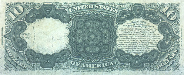 us banknotes - ten dollars