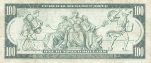 us banknotes - one Hundred dollars