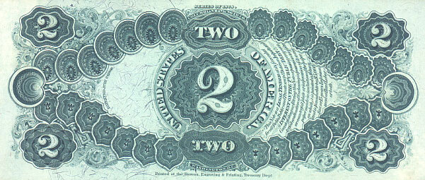 us banknotes - two dollars